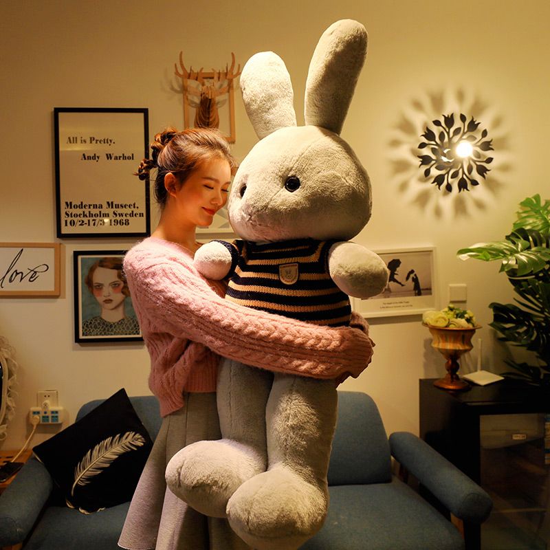 ขนาดใหญ่กระต่ายของเล่นตุ๊กตาตุ๊กตาหมอนตุ๊กตา แร็กดอลล์ เตียงถือนอนสาวของขวัญวันเกิด