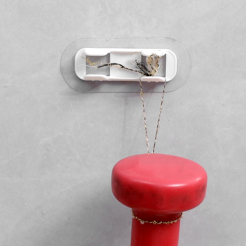 แคลมป์ท่อระบายน้ํา แบบติดผนัง มีกาวในตัว ทนทาน สําหรับเครื่องซักผ้า ห้องน้ํา - รูปที่ 5