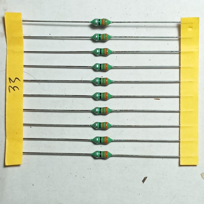 33uh 1/4watt 1/4w 1/4 original inductor 33 uh คอยล์ 33mh mh