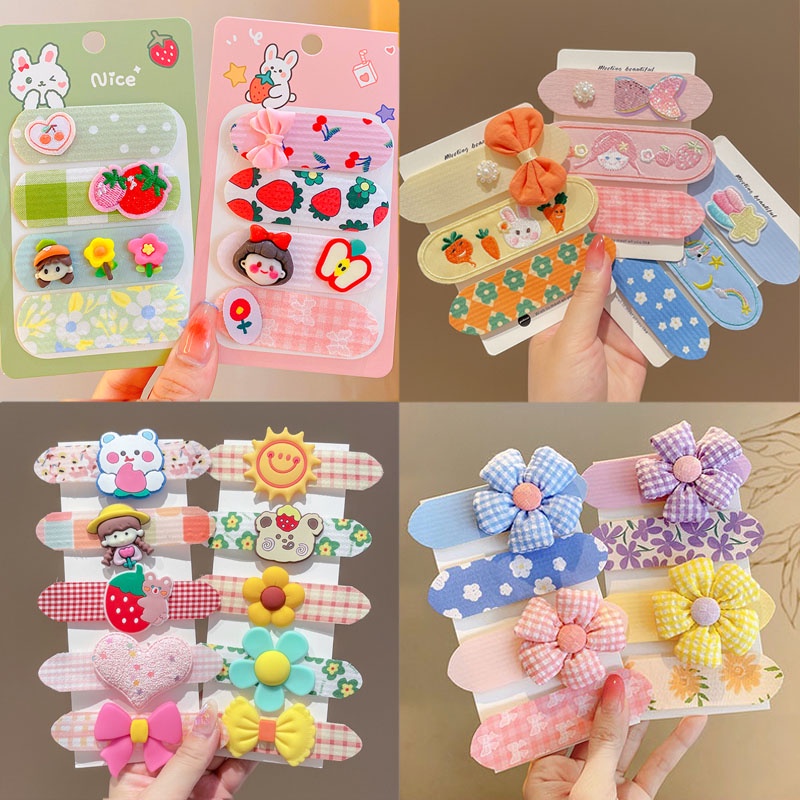 ชุดกิ๊บติดผม ลายการ์ตูนน่ารัก สีกาแฟ สําหรับเด็กผู้หญิง 2-4 ชิ้น - รูปที่ 3