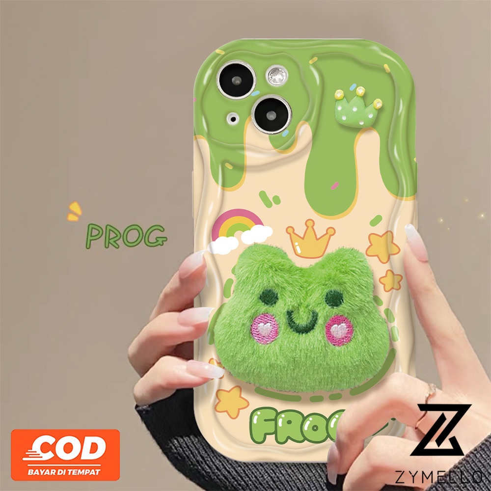 เคส IPhone 15 Pro Max IPhone 11 IPhone 14 Pro Max IPhone 13 Pro Max IPhone 12 Pro Max IPhone 7 Plus IPhone 8 Plus การ์ตูนกบเจ้าชายตุ๊กตากันกระแทก TPU กรณีโทรศัพท์