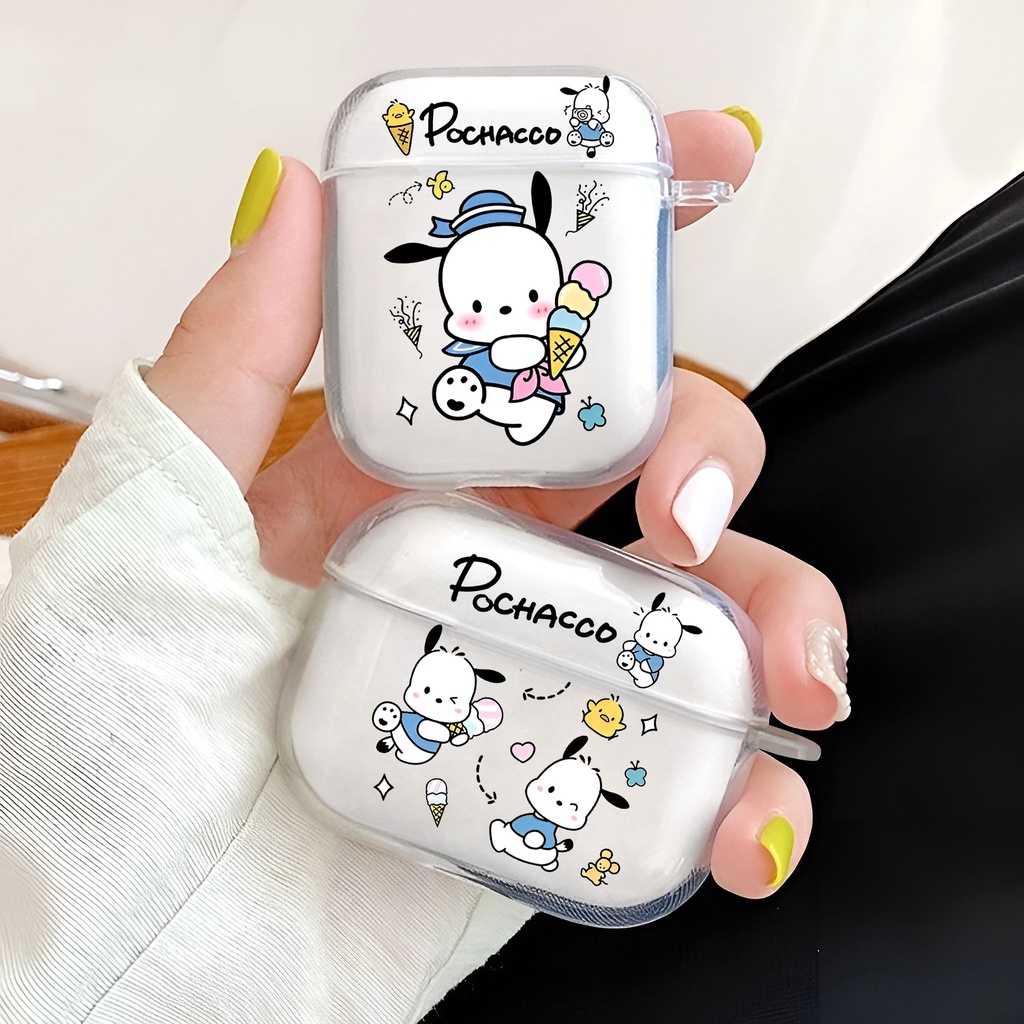 Airpods pro pochacco case airpods case airpods case airpods case airpods 1 2 3 i12 เคสซิลิโคนใส