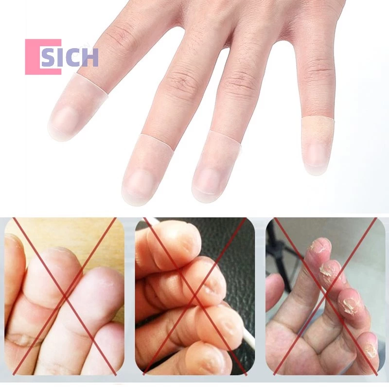 [Sich] ใหม่ ปลอกสวมนิ้วมือ ซิลิโคน สําหรับเล่นกีตาร์ 4 ชิ้น