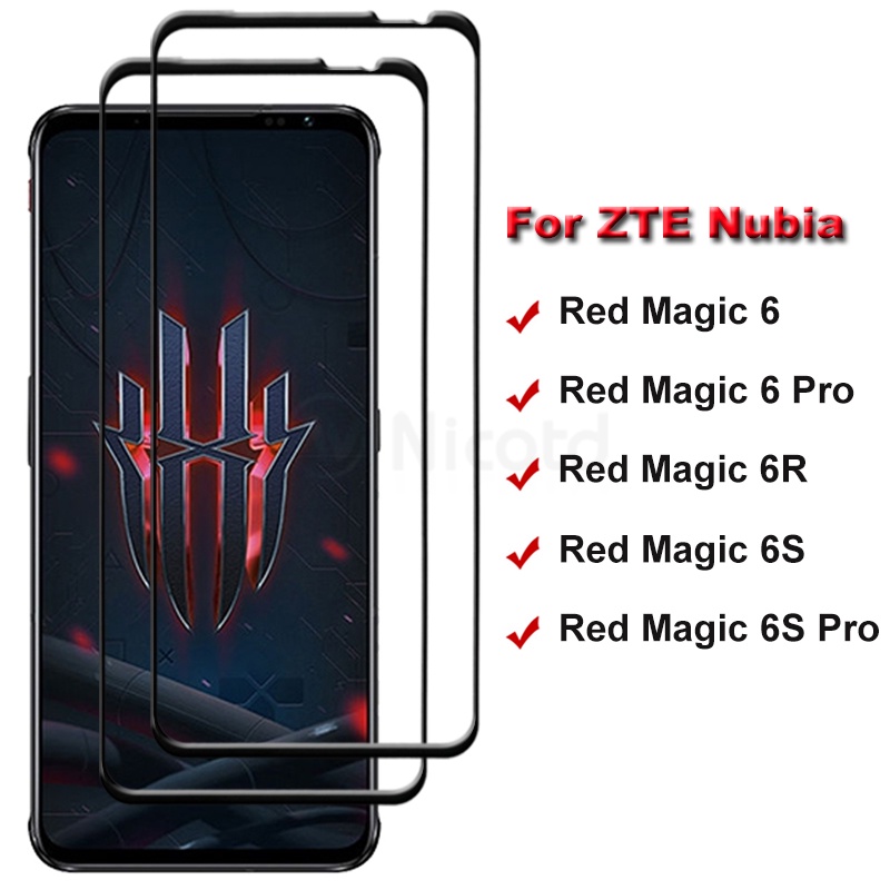 กระจกนิรภัยกันรอยหน้าจอ 2 ชิ้น สําหรับ ZTE Nubia Red Magic 3 3s 5G 6 6S PRO 6 R 6R 6Pro 6SPro 7 7S 8