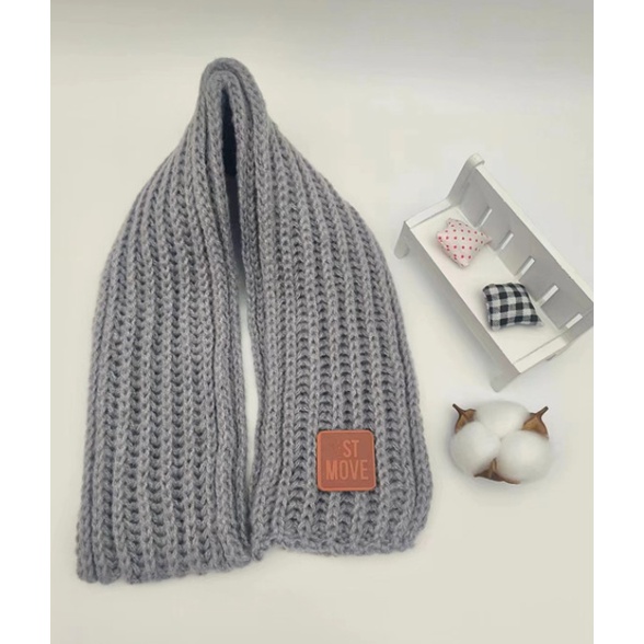 พร้อมส่ง ผ้าพันคอเด็กกันหนาว ผ้าพันคอเด็ก ให้ความอบอุ่น