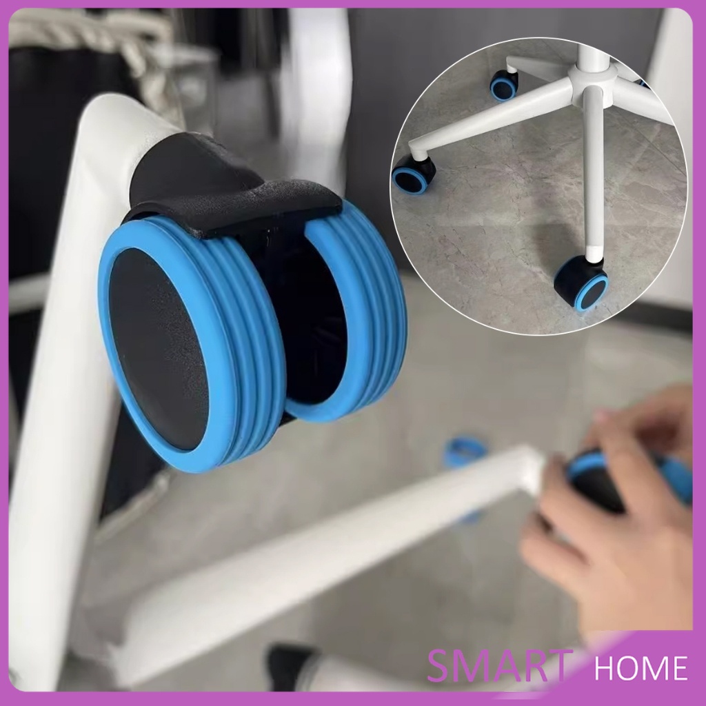 SMART ปลอกหุ้มล้อกระเป๋าเดินทาง 8 ชิ้น ต่อชุด ลดเสียงรบกวน ปกป้องล้อ Luggage Wheels Cover