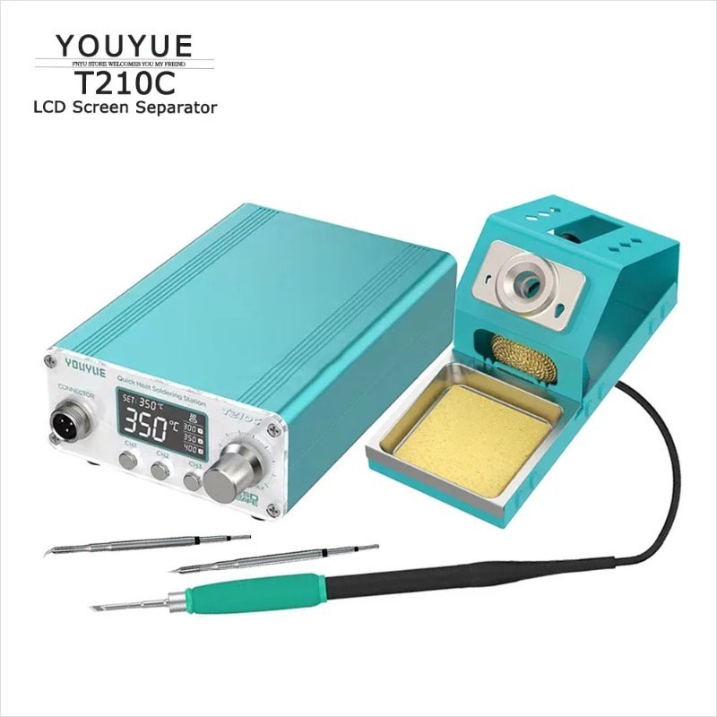 Youyue T210C หัวแร้งบัดกรีไฟฟ้า หน้าจอดิจิทัล T210 ปรับอุณหภูมิได้