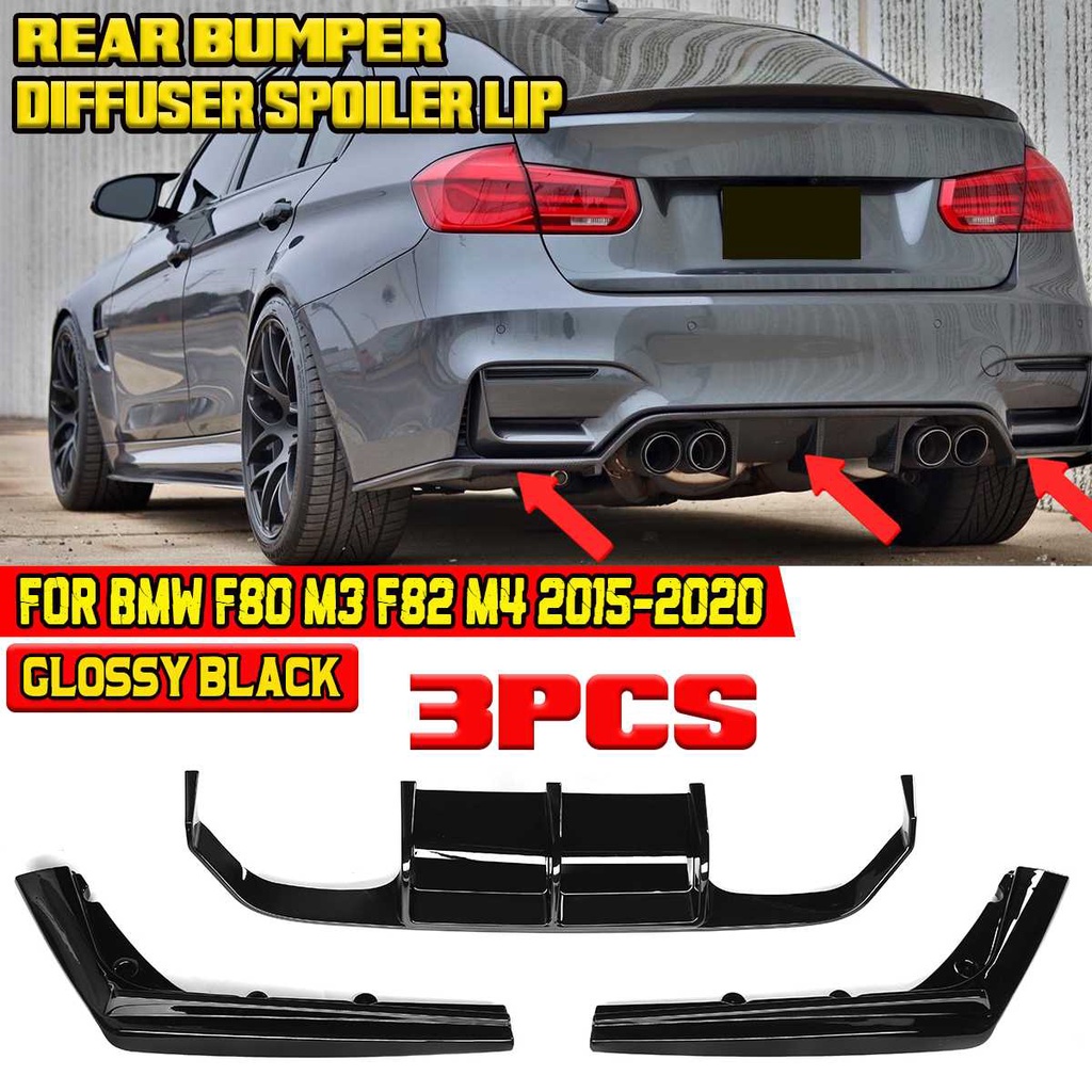 สปอยเลอร์กันชนหลังรถยนต์ ถอดออกได้ สําหรับ BMW F80 M3 F82 M4 2015-2020
