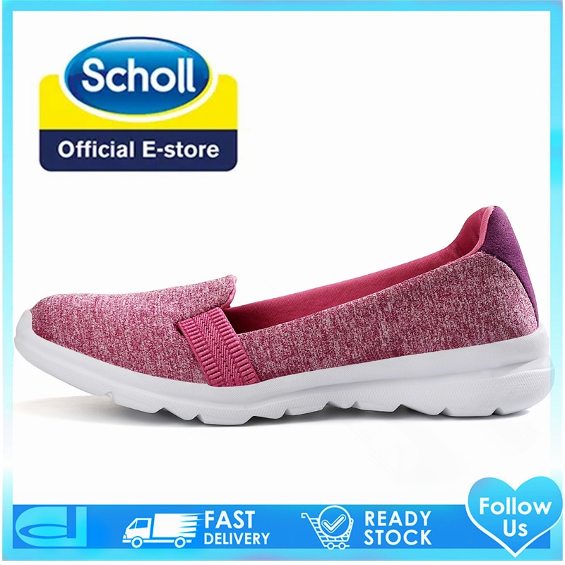 Scholl รองเท้ากีฬา รองเท้าผ้าใบ ส้นแบน สไตล์เกาหลี สําหรับผู้หญิง