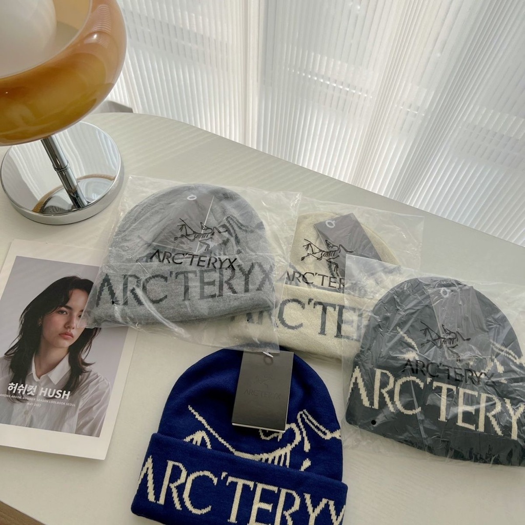Arc'teryx หมวกถัก ผ้าวูล สองชั้น ปักลาย เข้ากับทุกการแต่งกาย แฟชั่นฤดูใบไม้ร่วง และฤดูหนาว สําหรับผู้ชาย และผู้หญิง