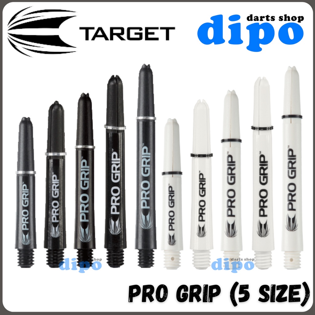 TARGET PRO GRIP Shaft (9 ชิ้น) สีดํา/ขาว สี  - TARGET Darts Shaft