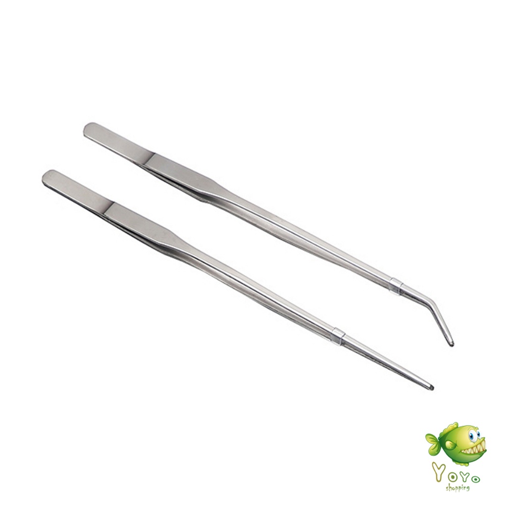 YOYO แหนบจัดตู้ปลา แบบสแตนเลส 27cm มีปลายตรงและปลายงอ Long Handle Tweezers - รูปที่ 7