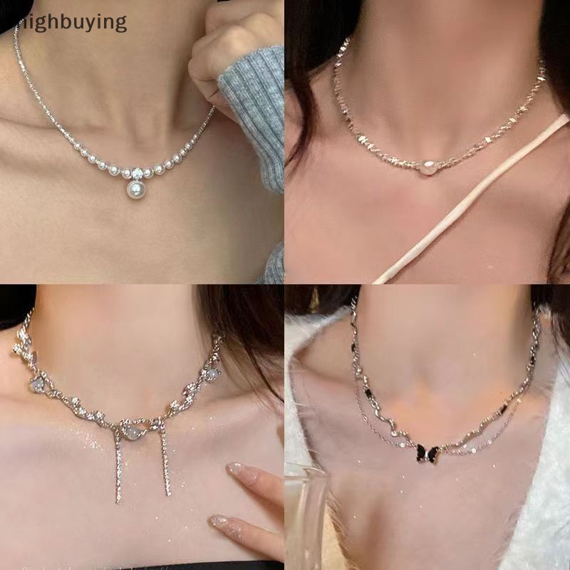 [highbuying] หวาน ไม่สม่ําเสมอ มินิมอล อารมณ์ มุก คอ โซ่ เซล โช้คเกอร์ สร้อยคอ สําหรับผู้หญิง ครบรอบ เครื่องประดับ ของขวัญ อินเทรนด์ ใหม่ พร้อมส่ง