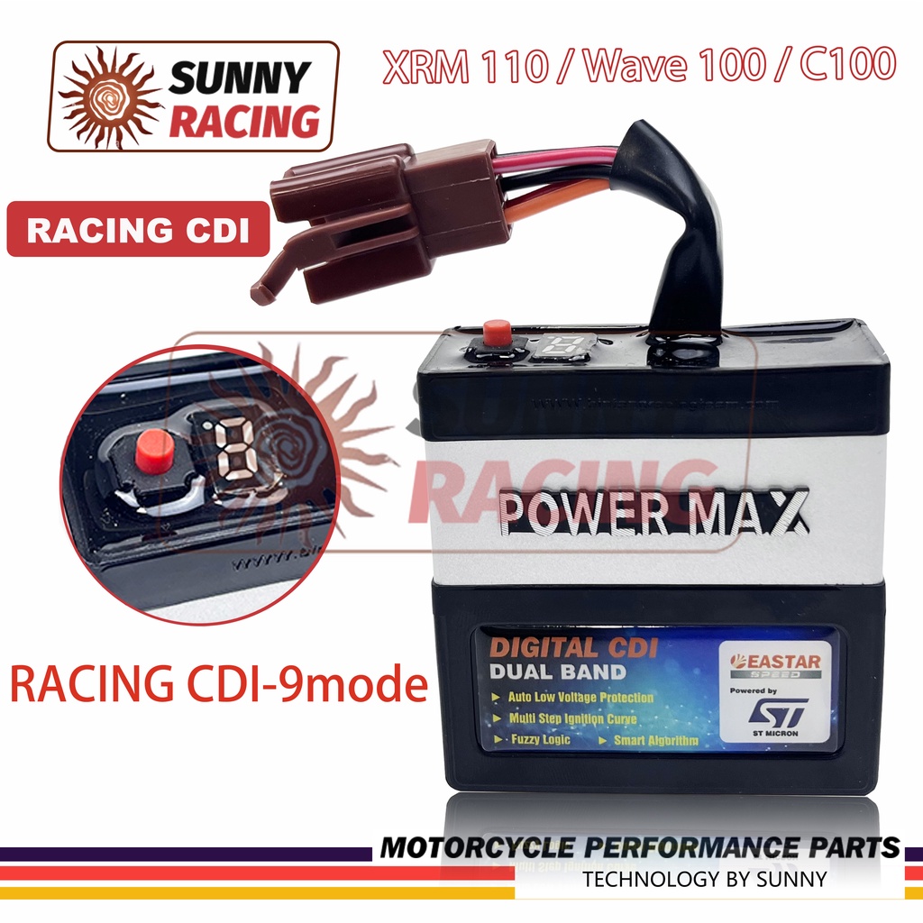 (Dual Band) ยูนิต CDI แข่งรถ XRM 110 / Wave 100 / C100 (5 Pins)