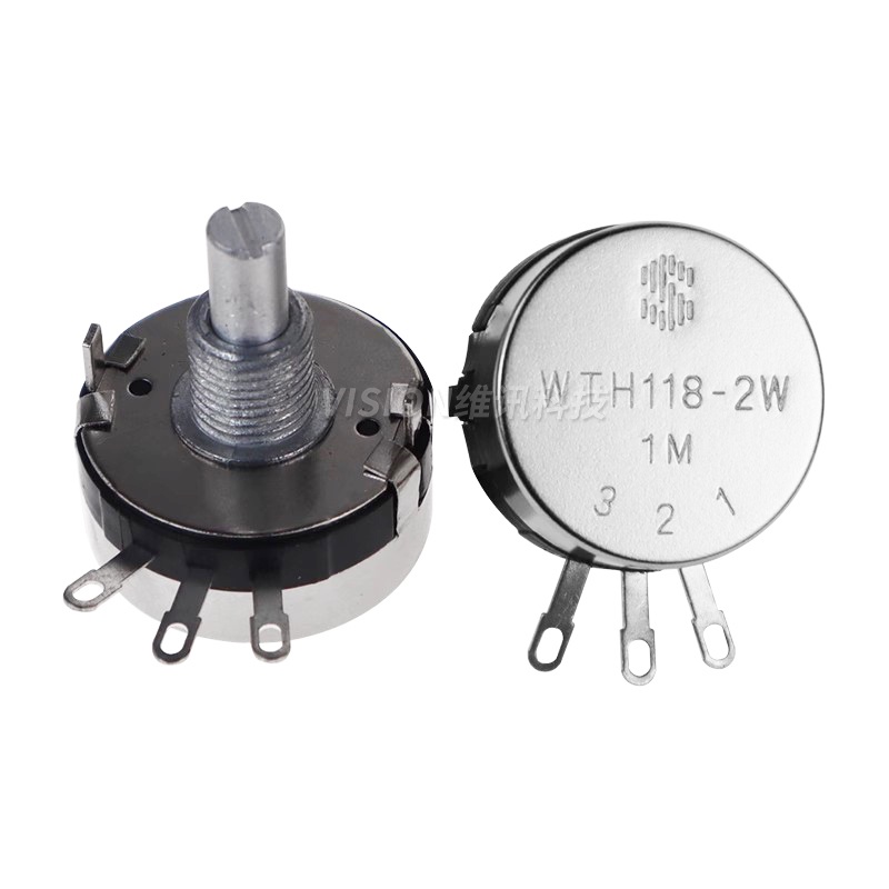 WTH118-1A Potentiometer 2W 1K / 2K2 / 4K7 / 10K / 22K / 47K / 100K / 470K / 1M เปิดเดี่ยว