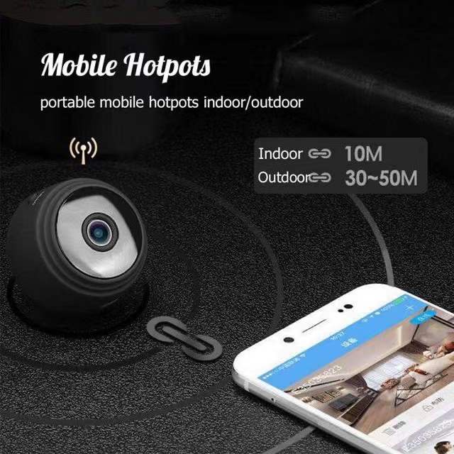 กล้องบันทึกวิดีโอ A9 Mini WiFi 1080p HD เวอร์ชั่นกลางคืน ขนาดเล็ก