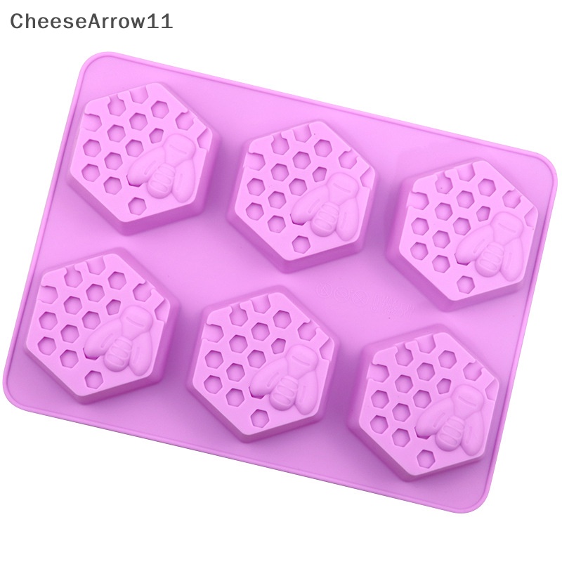 Che แม่พิมพ์ซิลิโคน รูปผึ้ง 3D สําหรับทําสบู่ เค้ก แฮนด์เมด DIY 6 ชิ้น - รูปที่ 2