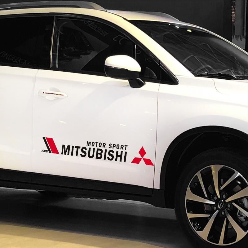 Mitsubishi Mitsubishi สติกเกอร์ตกแต่งรถสติกเกอร์สติกเกอร์ I200 ASX Outlander Pajero Sport Body บุคลิ