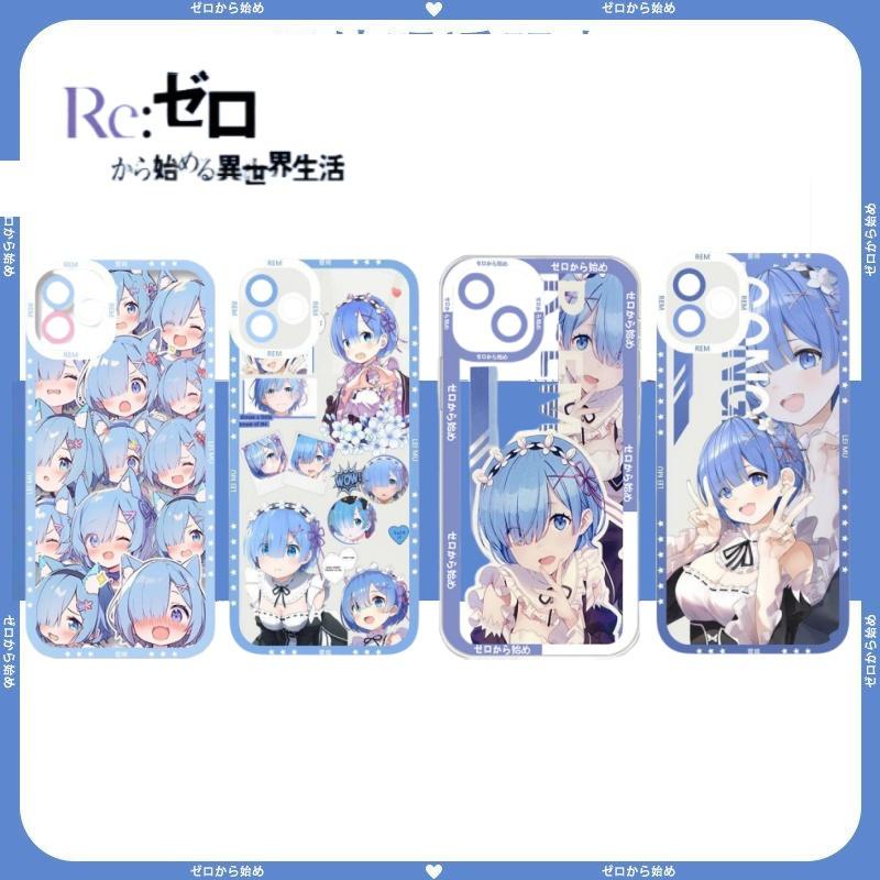 เคสโทรศัพท์มือถือ TPU ใส แบบนิ่ม ลายการ์ตูนอนิเมะ Rem Zero สําหรับ OPPO A74 A95 F19 A93 A36 A76 A96 A52 A72 A92 A5 A9 2020 F11 F9 A57 RENO 5Z 6Z 7 10 Pro Plus