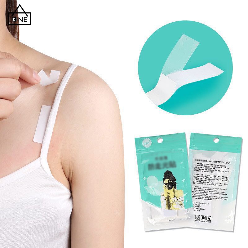 COD❤️ปลอกคอสติ๊กเกอร์ป้องกันการสัมผัสป้องกันการลื่นไถลสติ๊กเกอร์ที่มองไม่เห็นเทปสองด้านไร้รอยต่อ-a.one