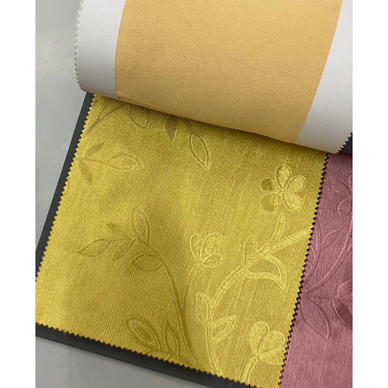 แนะนำ ผ้าม่าน ผ้าม่านสอดลวด (ความสูง 150 ซม.) สำหรับหน้าต่าง เย็บแบบสอดลวด สีพื้นปั๊มลายในตัว (ราคา/ผืน) ราคาพิเศษ มีเก็บเงินปลายทาง