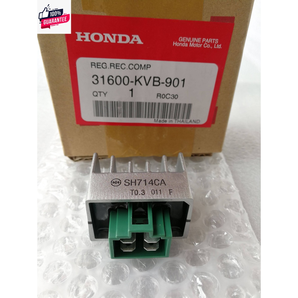 แผ่นชาร์จ แท้ศูนย์ คลิก Click คาร์ู Reg, Rec Comp 31600-KVB-901