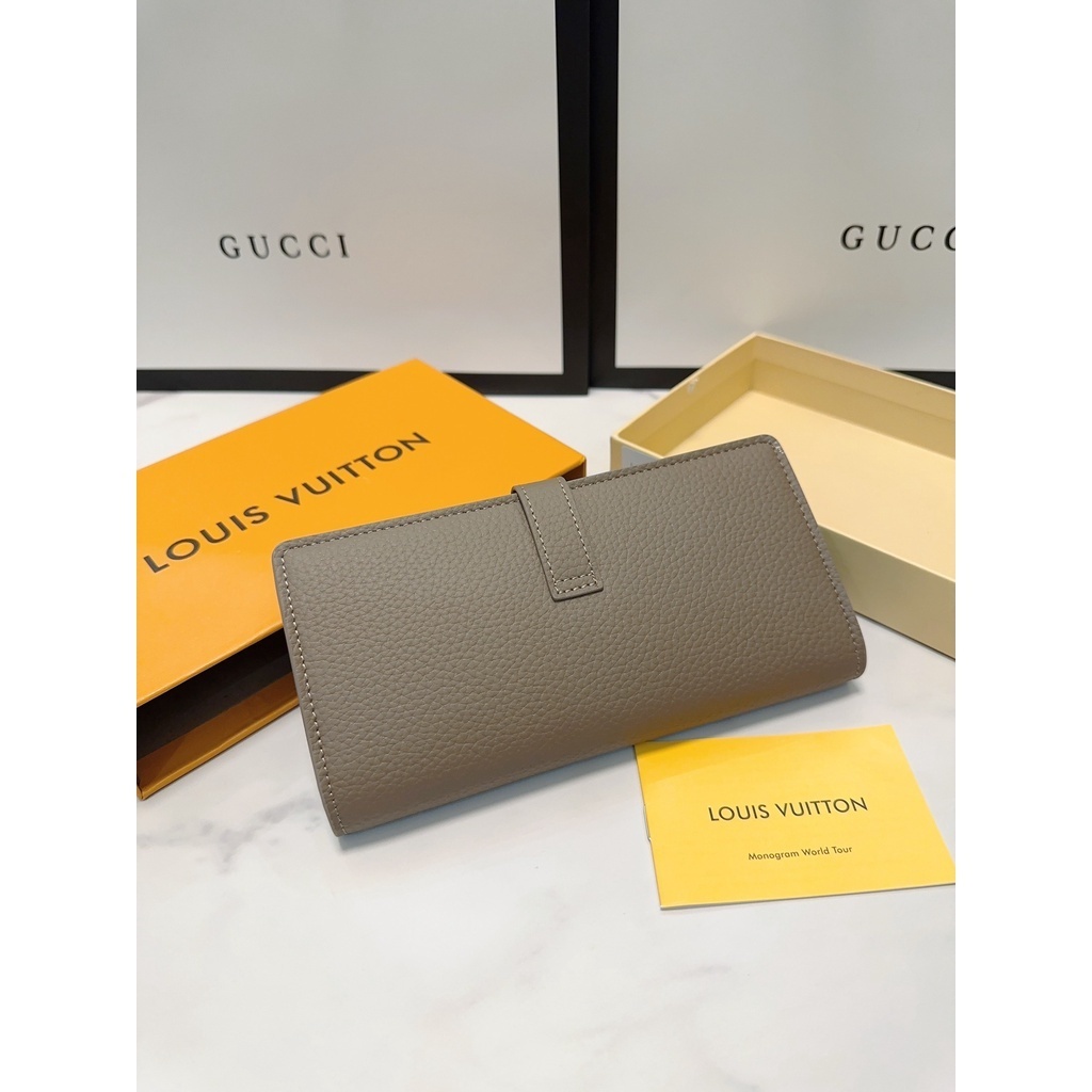 [คุณภาพสูง]L-Classic Long Wallet Mens and Womens Card Holder Fashion Wallet (พร้อมกล่อง)