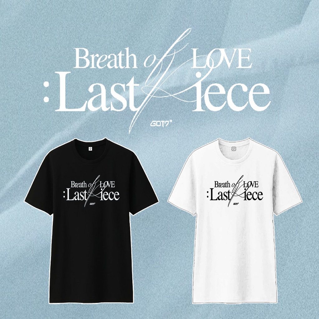 ระดับแสง a เสื้อยืดผ้าฝ้ายพิมพ์ลายขายดี สตรีทแฟชั่น พร้อมส่งเสื้อ GOT7 Breath of Love: Last Piece คอกลม 2 VERSIONs ไซส์
