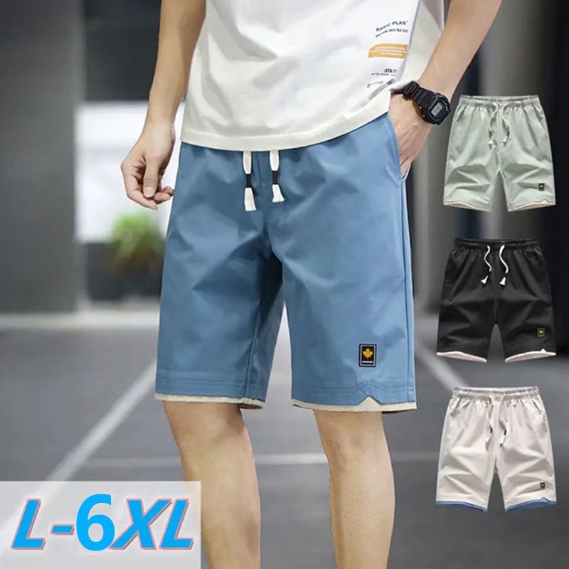 กางเกงขาสั้นลําลอง ทรงหลวม สไตล์สปอร์ต สําหรับผู้ชาย ไซซ์ L - 6XL