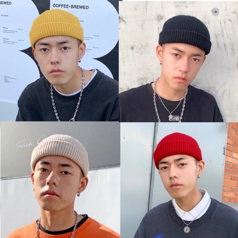 (K) หมวกไหมพรม ทรงบินนี่สั้น