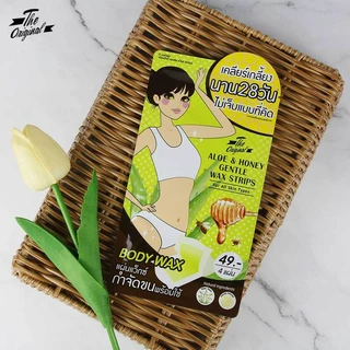 The Original Aloe And Honey Gentle Wax Strips 16.9g ดิออริจินัล อโล & ฮันนี เจนเทิล แว็กซ์ สตริบส์.
