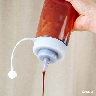 Jasco ขวดซอสปากกว้าง (มีจุกปิด) Wide Mouth Squeeze Dispensers With Cap