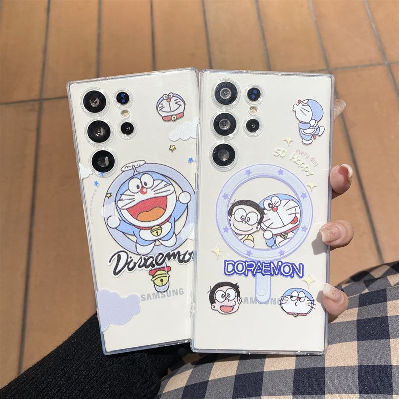 เคสซิลิโคน TPU ลายการ์ตูนโดราเอมอน สําหรับ Samsung S23 Ultra S24 S20 S21 S22 Samsung Note 20 10 Plus