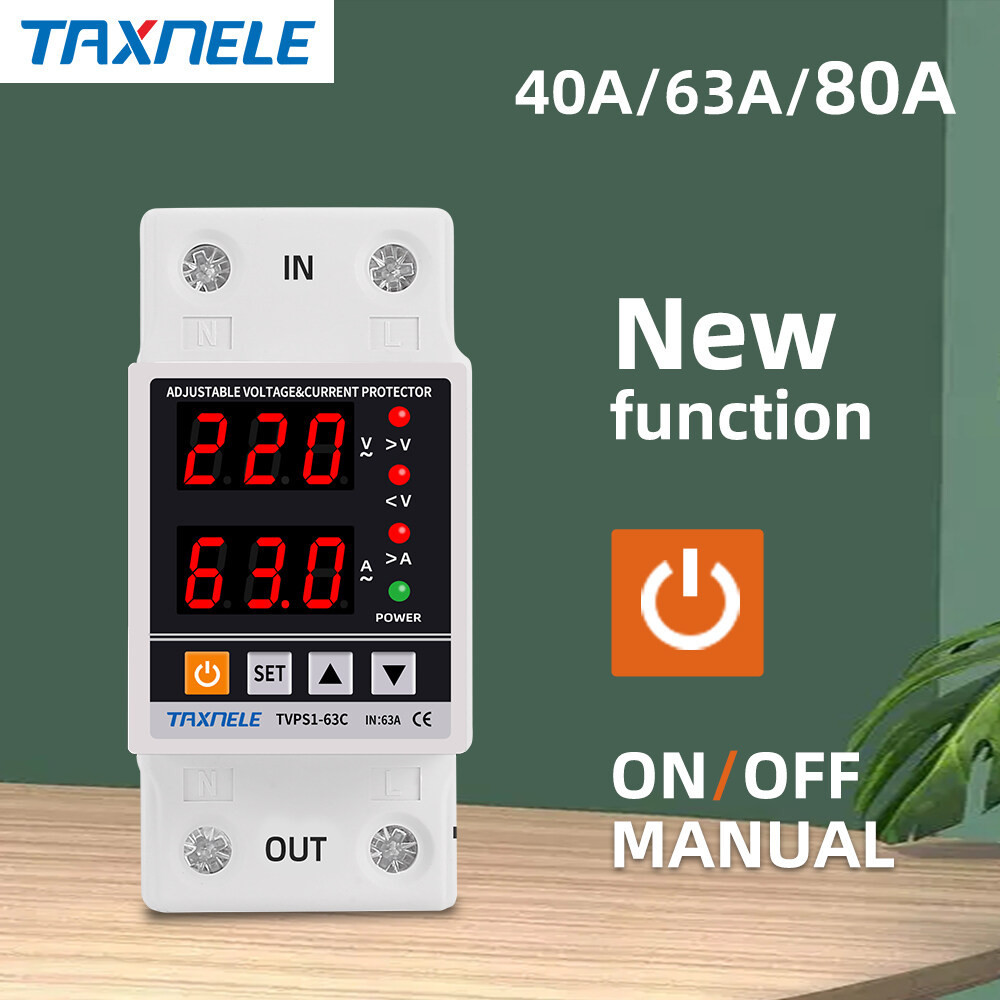 รีเลย์ป้องกันแรงดันไฟฟ้า 40A 63A 80A 230V ปรับได้