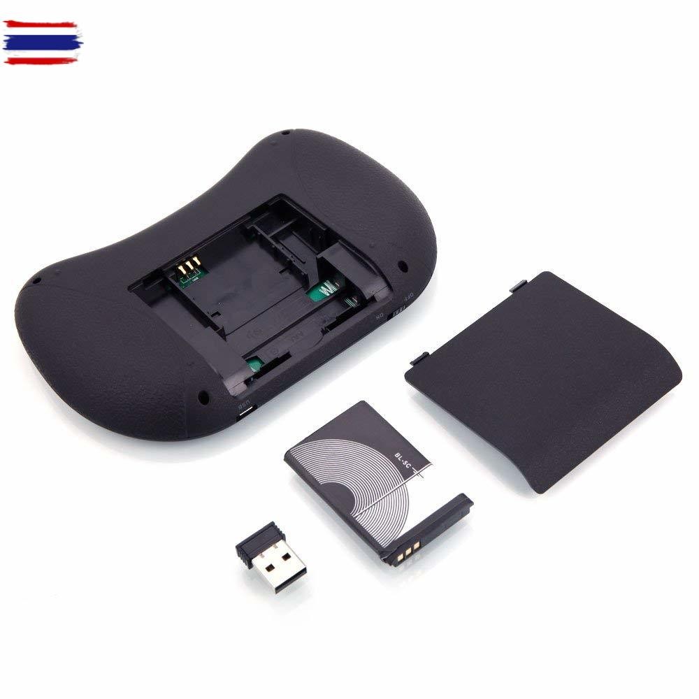 【Wireless keyboard แป้นพิมพ】Mini Wireless Keyboard แป้นพิมพ์ภาษาไทย 2.4 Ghz Touch pad คีย์อร์ด ไร้สา