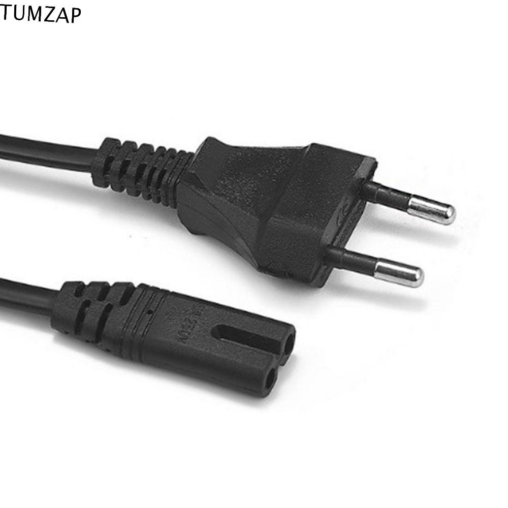 Tumzap สายไฟปลั๊ก 0.6 ม. ชาร์จกล้องยุโรปเครื่องพิมพ์ C7 ถึงยูโร 2 ขา