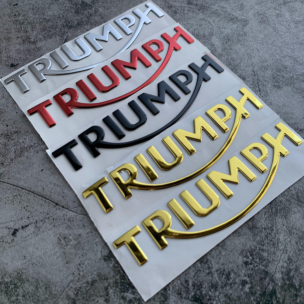 3d Triumph Motor สติ๊กเกอร์กันน้ํารถจักรยานยนต์ Accesories Emblem สติ๊กเกอร์โลโก้สําหรับจักรยาน