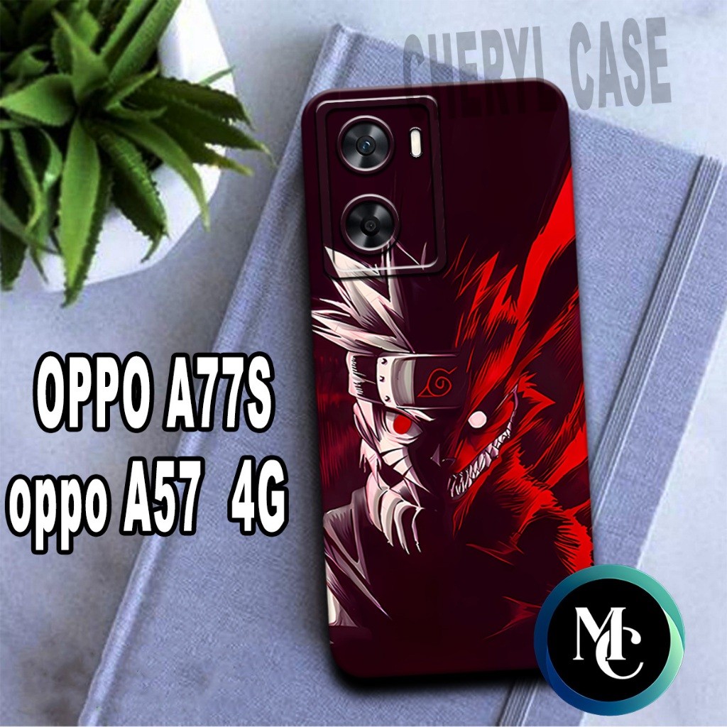 SK9/ เคสยางยืดหยุ่นสําหรับ OPPO A77S และ A57 4G / NARUTO ANIME Motif / เคส OPPO A77S / เคส OPPO A77S