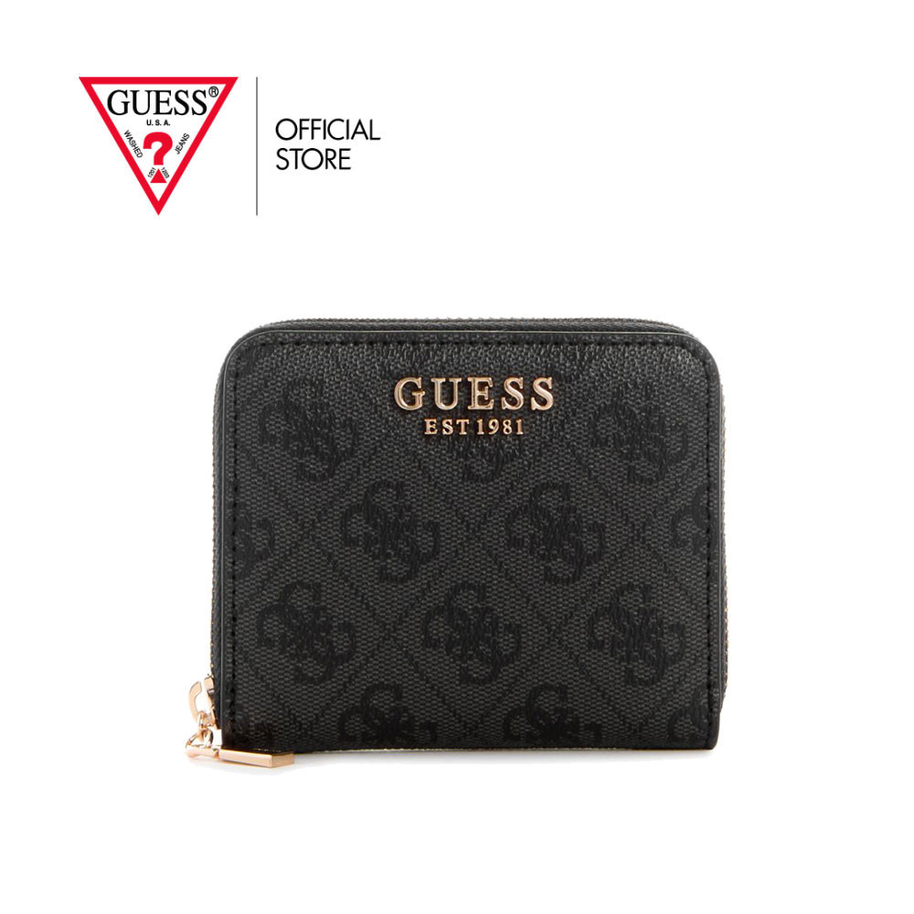 GUESS กระเป๋า รุ่น SG8500137 LAUREL SLG SMALL ZIP AROUND BLACK สีดำ