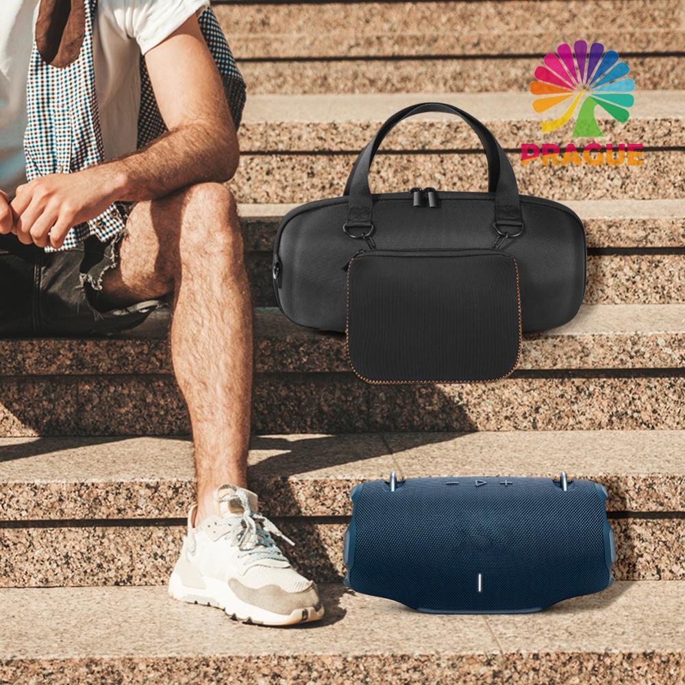 เคสแข็งกันกระแทกเคสเดินทางพร้อมกระเป๋าซิปและสายสะพายไหล่สําหรับลําโพง JBL Xtreme 4 Wireless BT [prague.th]