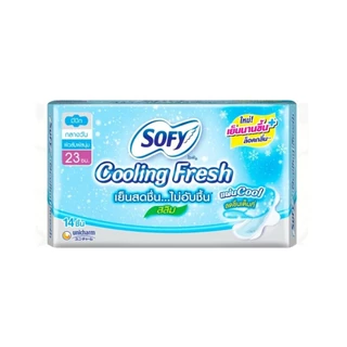 Sofy โซฟี คูลลิ่ง เฟรช สลิม มีปีก 23 ซม. 14 ชิ้น