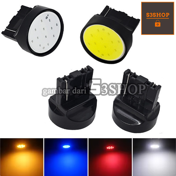 T20 COB พลาสม่า 7440 7443 ไฟ LED หยุดไฟเบรค Led Dusk ไฟเลี้ยว T20 COB