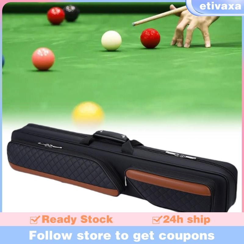 [Etivaxa] Pool Cue Bag Billiard Pool Case Snooker Storage Container Billiard Stick Storage Bag Organ