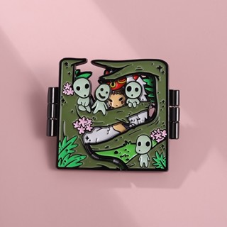 เข็มกลัด รูปการ์ตูนเจ้าหญิง Mononoke Enamel Pin สําหรับเก็บสะสม