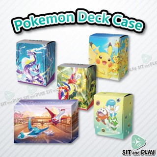 Pokemon TCG - DECK CASE กล่องใส่การ์ดลายโปเกมอน - ลิขสิทธิ์แท้ 100%