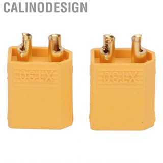 Calinodesign 2Pcs XT30 Male Plug  Connector With Reusable End For RC