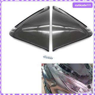 [Cuticate1] สนับเข่า ป้องกันขา ด้านข้าง สําหรับรถจักรยานยนต์ Pcx125 สีเทาควันบุหรี่ 2 ชิ้น