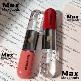 Maxg ลิปสติก ลิปกลอส แบบกระจก 6 สี กันน้ํา ให้ความชุ่มชื้น ติดทนนาน สําหรับผู้หญิง