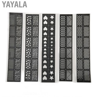 Yayala Nail Art Stamping Plates  Stencils Skin Friendly Different Patterns Safe Paper for Home Use