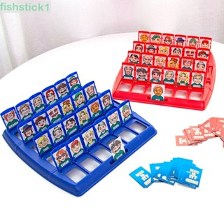 Fishstick1 Who Is It Board Game ของเล่นปริศนา เกม Who Is It Board สําหรับเด็ก ผู้ปกครอง และเด็ก